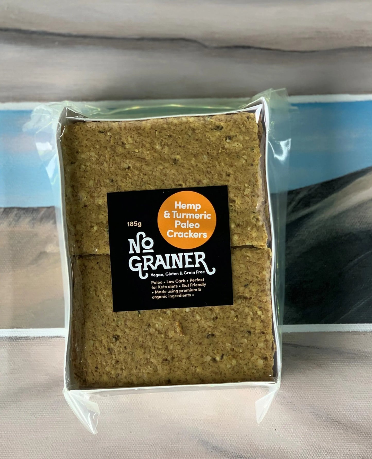 No Grainer Hemp And Turmeric Paleo Crackers