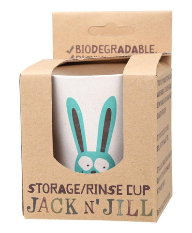 JACK N' JILL Storage/Rinse Cup Bunny Biodegradable