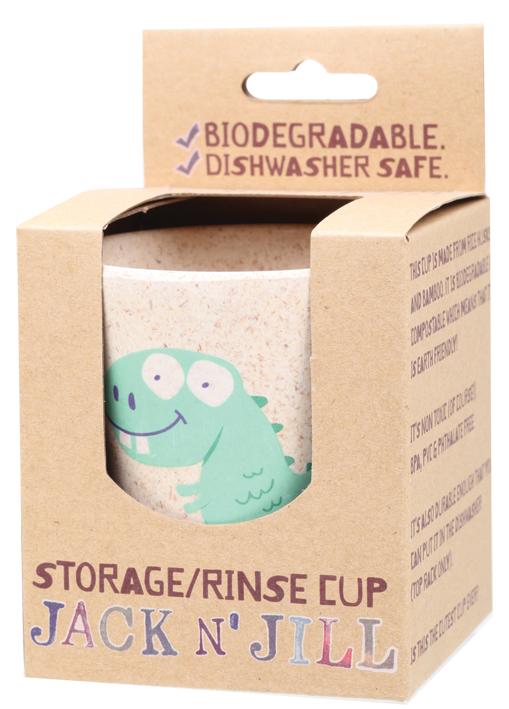 JACK N' JILL Storage/Rinse Cup Dino Biodegradable