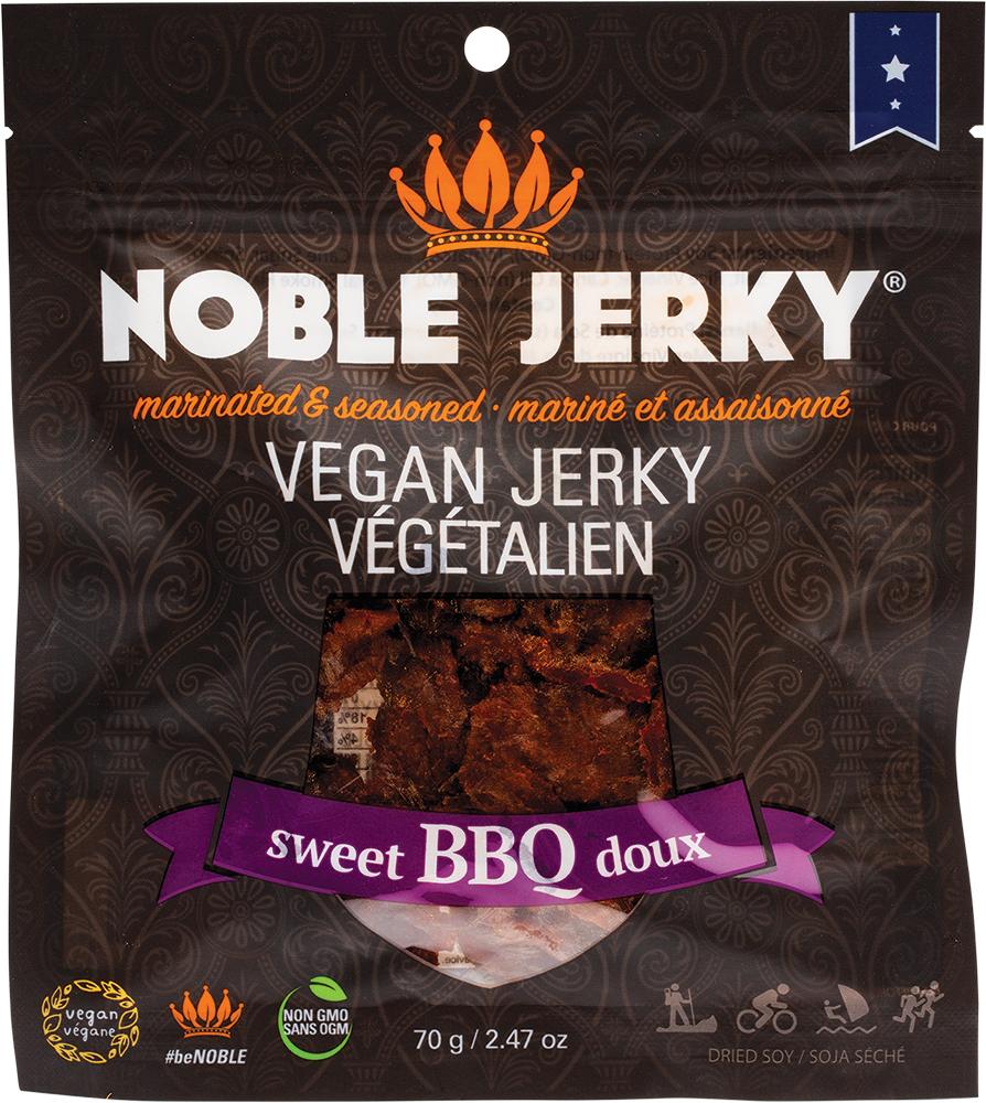 NOBLE JERKY Vegan Jerky Sweet BBQ