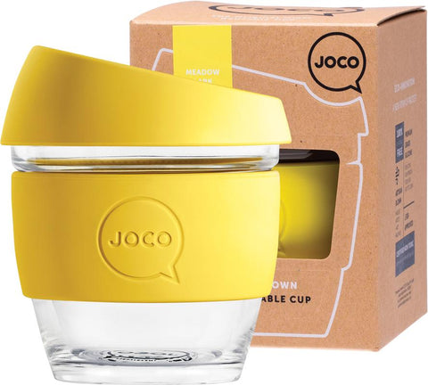JOCO Reusable Glass Cup Small 8oz Meadowlark