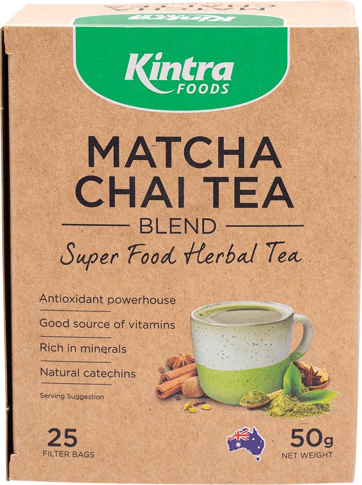 Kintra Foods Matcha Chai Tea Blend Tea Bags