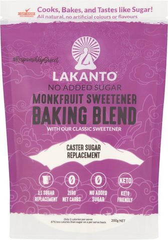 LAKANTO Baking Blend Monkfruit Sweetener Caster Sugar Replacement