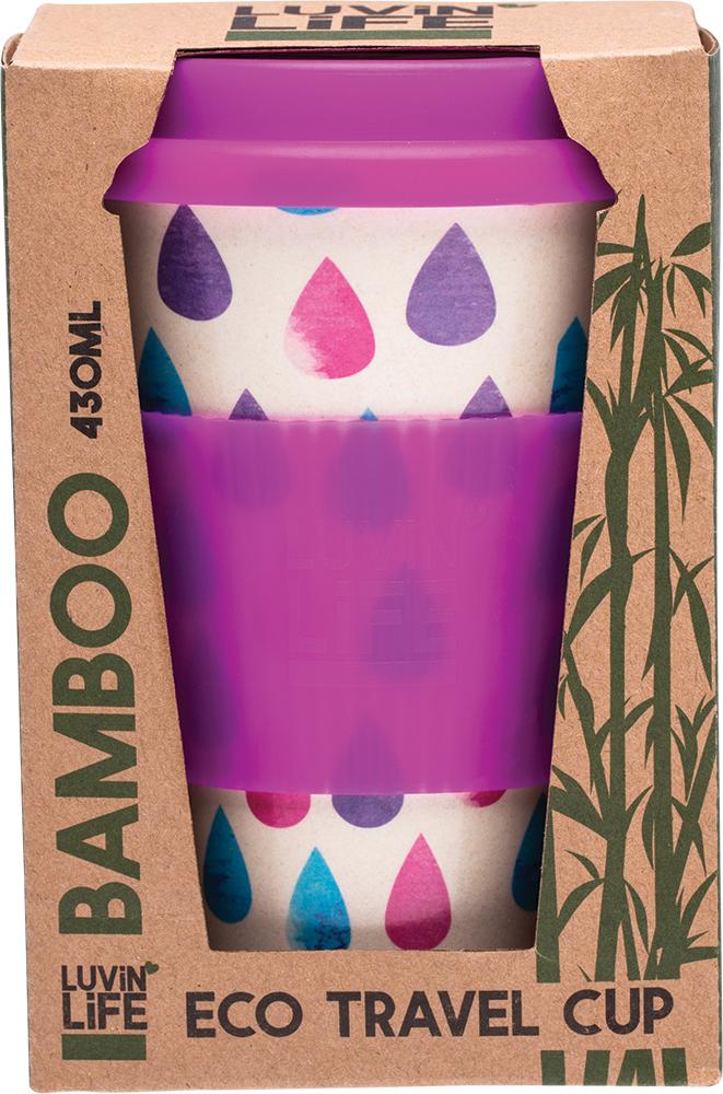 LUVIN LIFE Bamboo Cup Raindrops