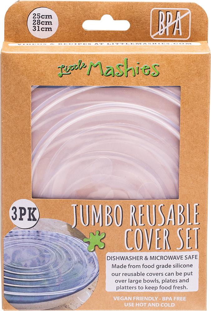 LITTLE MASHIES Reusable Bowl Cover Set Jumbo L, XL & XXL