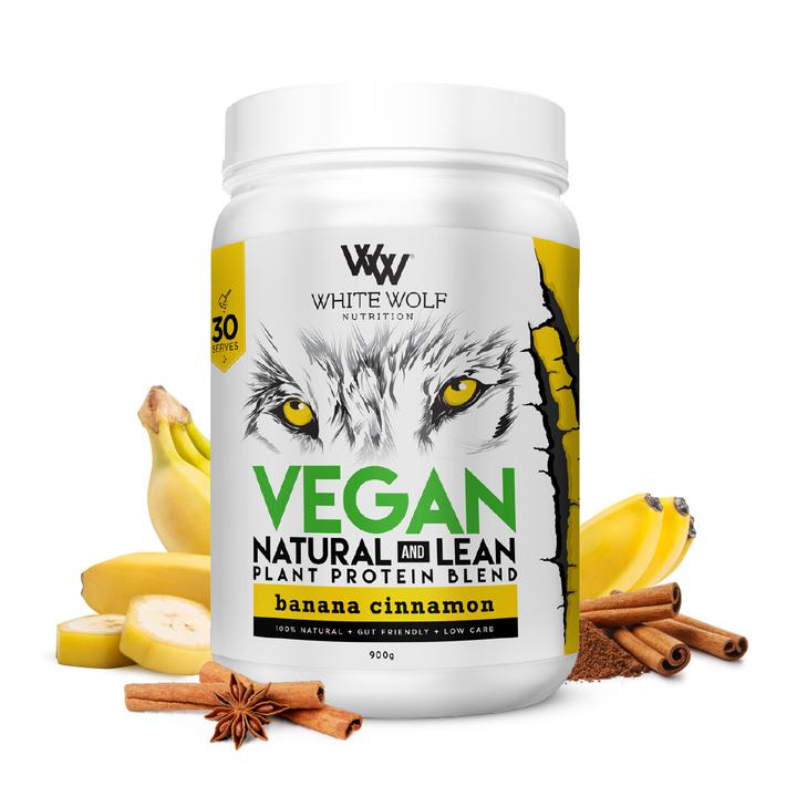 White Wolf Nutrition Lean Vegan Protein Banana Cinnamon