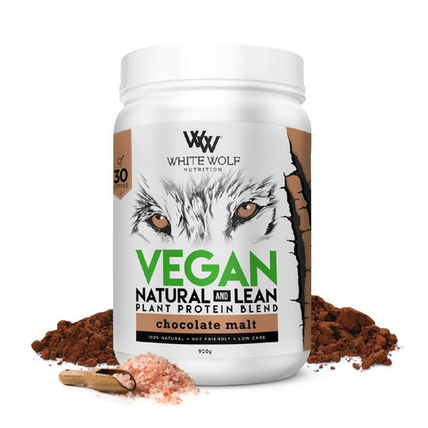 White Wolf Nutrition Lean Vegan Protein Chocolate Malt