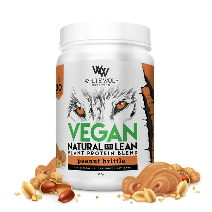 White Wolf Nutrition Lean Vegan Protein Peanut Brittle