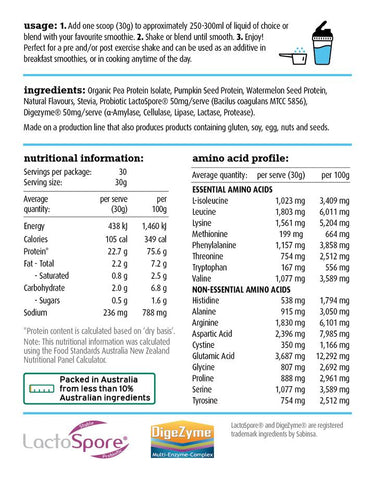 White Wolf Nutrition Lean Vegan Protein French Vanilla