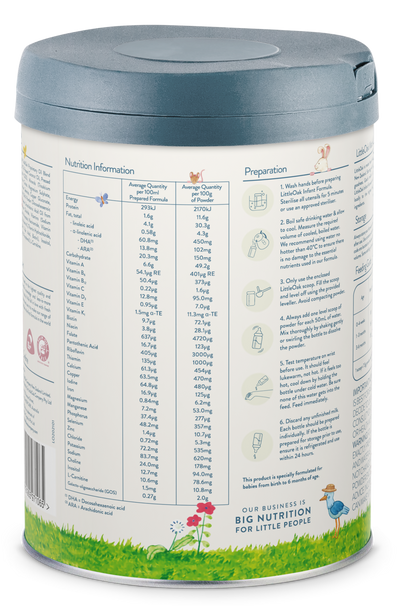 The Little Oak Company Natural Goat Milk Infant Formula Stage 1