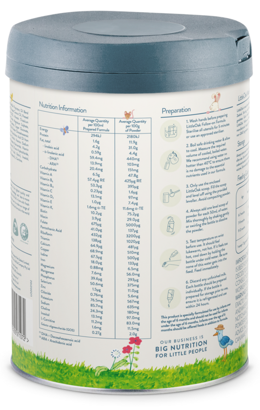The Little Oak Company Natural Goat Milk Follow-on Formula Stage 2