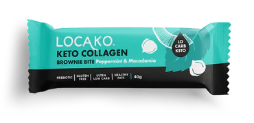 Locako Grass Fed Collagen Bar Peppermint Macadamia