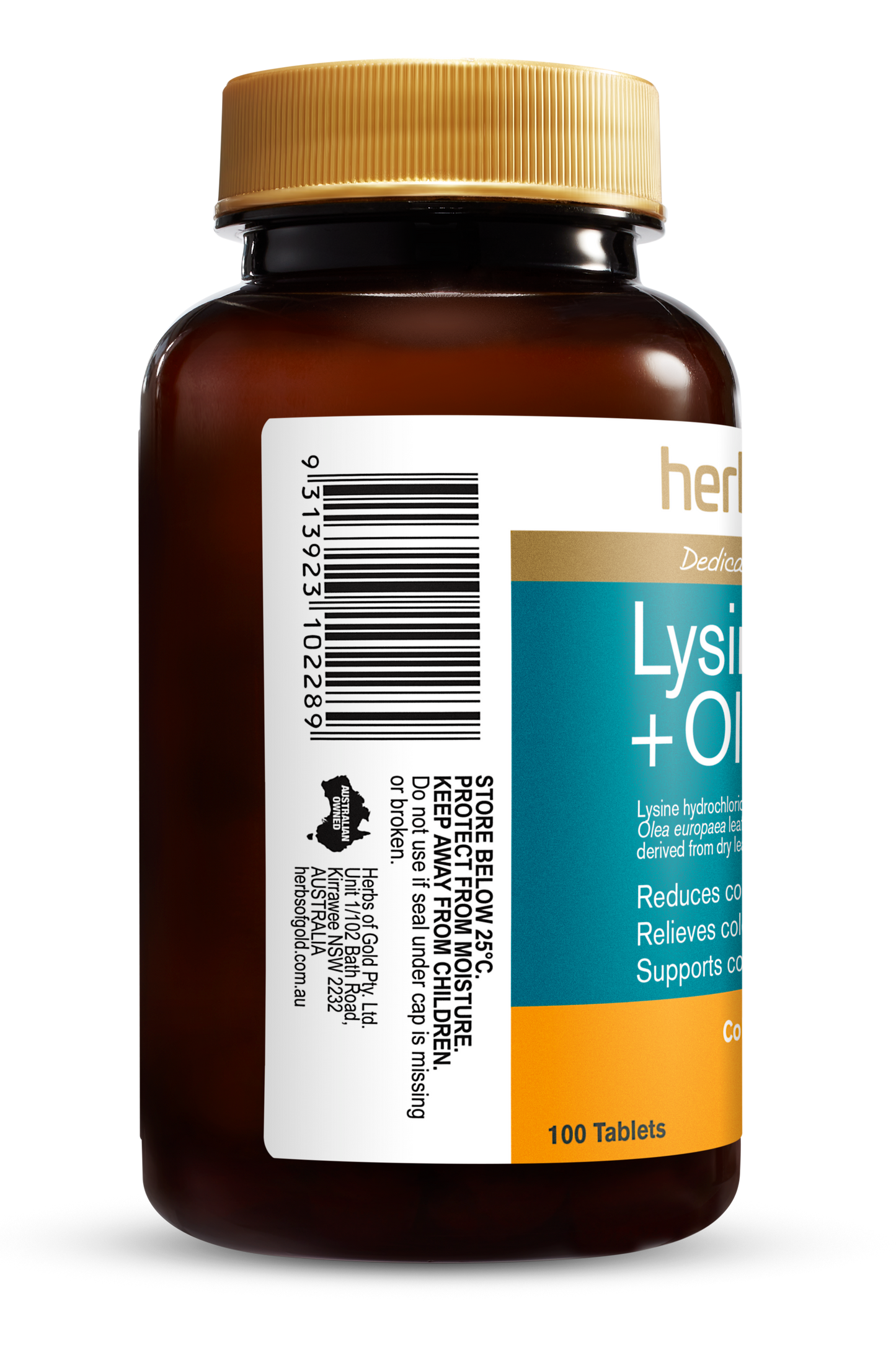 Herbs of Gold - Lysine 1000 + Olive Leaf