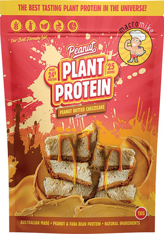 MACRO MIKE Peanut Plant Protein Peanut Butter Cheezecake