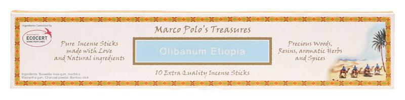 MARCO POLO'S TREASURES Incense Sticks Olibanum Etiopia
