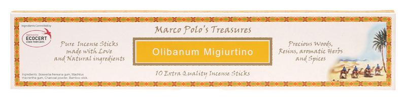 MARCO POLO'S TREASURES Incense Sticks Olibanum Migiurtino