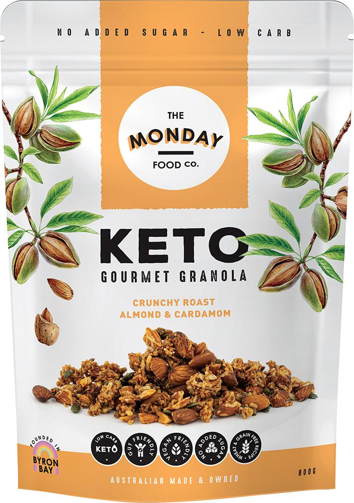 THE MONDAY FOOD CO. Keto Granola Crunchy Roast Almond & Cardamon