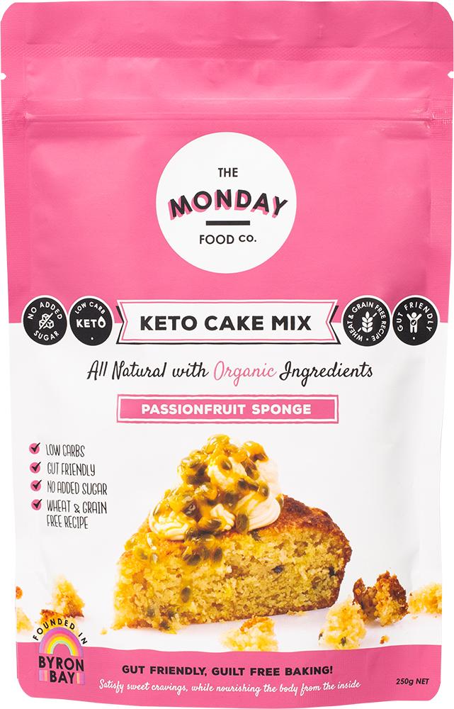 THE MONDAY FOOD CO. Keto Cake Mix Passionfruit Sponge