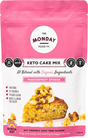 THE MONDAY FOOD CO. Keto Cake Mix Passionfruit Sponge
