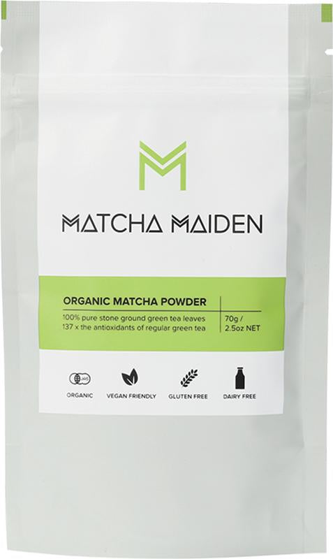 MATCHA MAIDEN Matcha Green Tea Powder 100% Pure Stone Ground