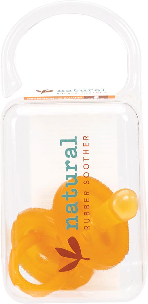 NATURAL RUBBER SOOTHERS Soother Small Orthodontic (0-6 mths)