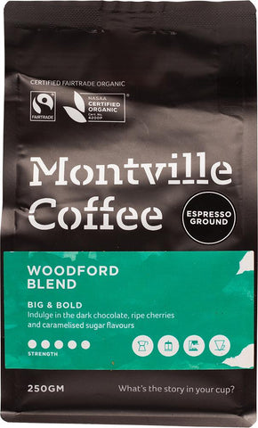 MONTVILLE COFFEE Coffee Ground (Espresso) Woodford Blend