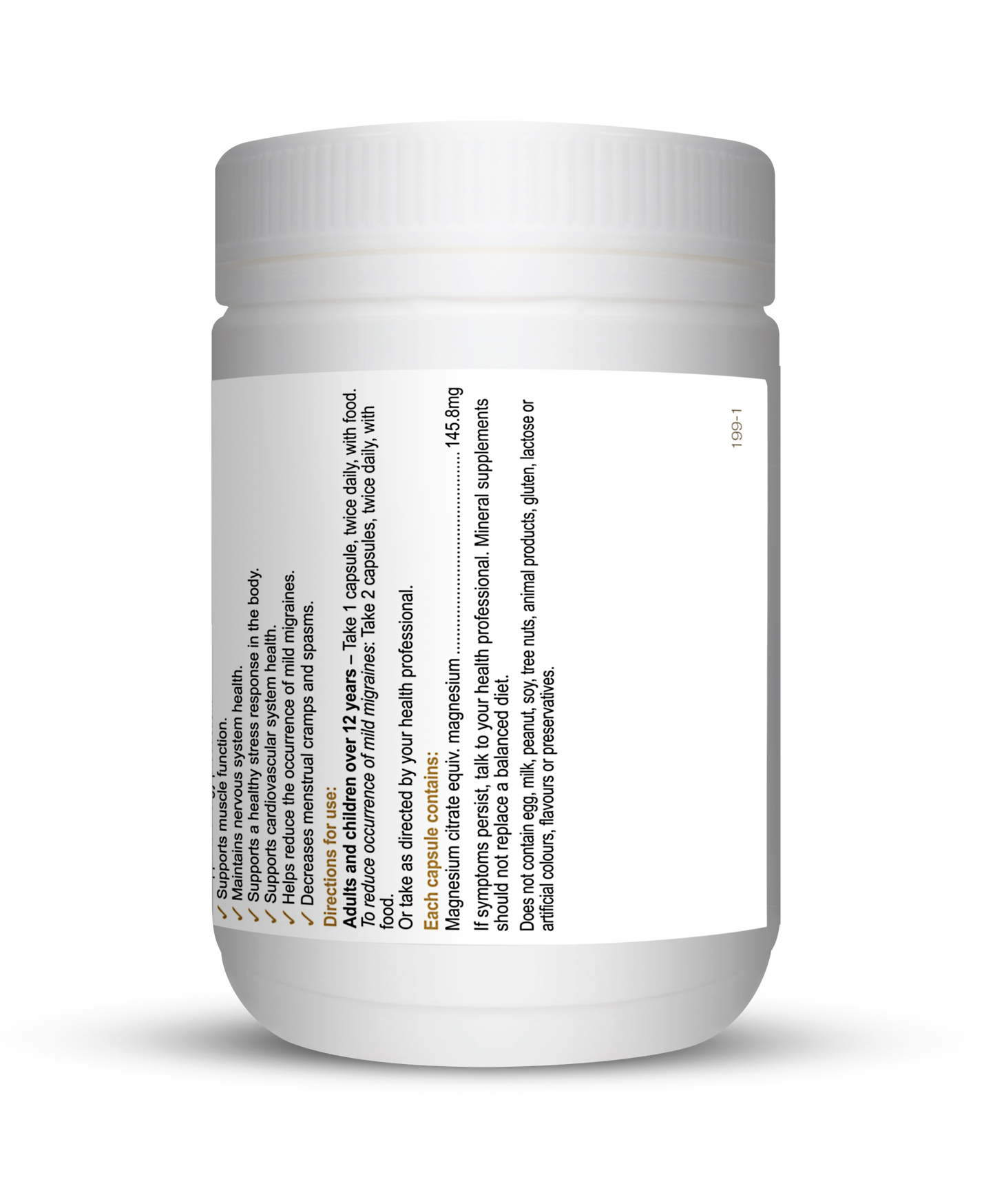 Herbs of Gold - Magnesium Citrate 900