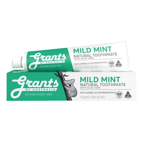 Grants Toothpaste Mild Mint with Aloe Vera