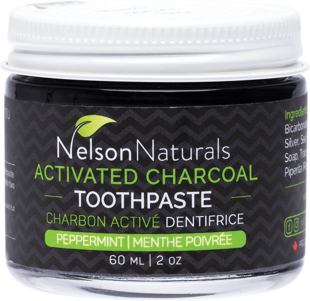 NELSON NATURALS INC. Activated Charcoal Toothpaste Peppermint