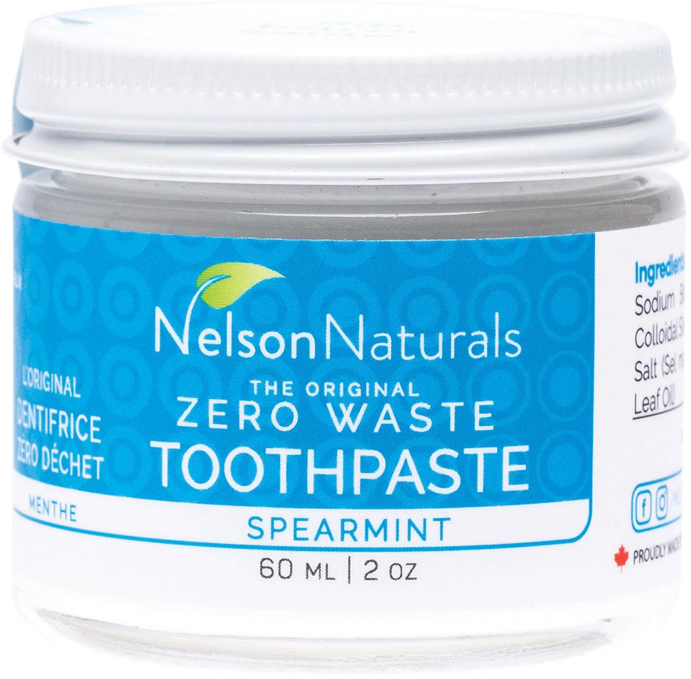 NELSON NATURALS INC. Zero Waste Toothpaste Spearmint