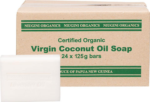 NIUGINI ORGANICS Virgin Coconut Oil Soap (unboxed) Lavender