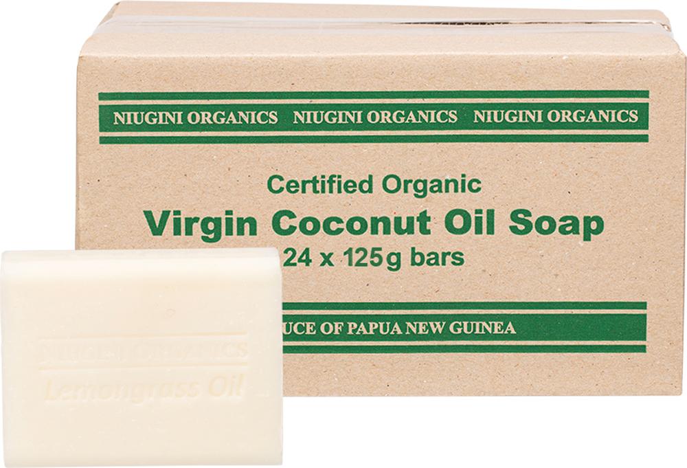 NIUGINI ORGANICS Virgin Coconut Oil Soap (unboxed) Lemongrass