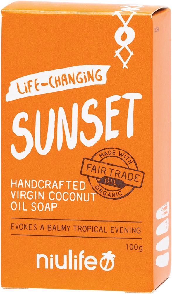 NIULIFE Coconut Oil Soap Sunset
