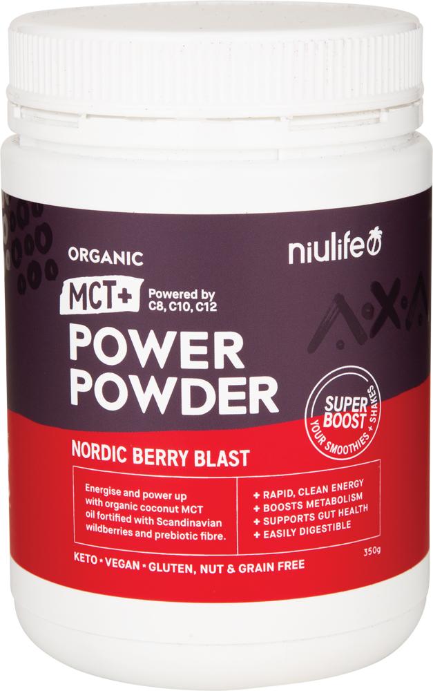 NIULIFE Organic MCT+ Power Powder Nordic Berry Blast