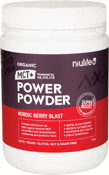 NIULIFE Organic MCT+ Power Powder Nordic Berry Blast