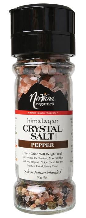 NIRVANA ORGANICS Himalayan Salt Pepper (Glass Grinder)