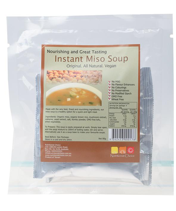 NUTRITIONIST CHOICE Instant Miso Soup Pack of 4 Sachets