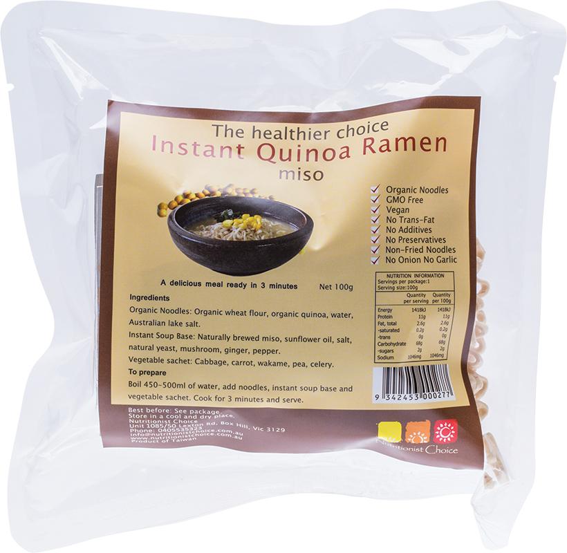 NUTRITIONIST CHOICE Instant Quinoa Ramen Miso