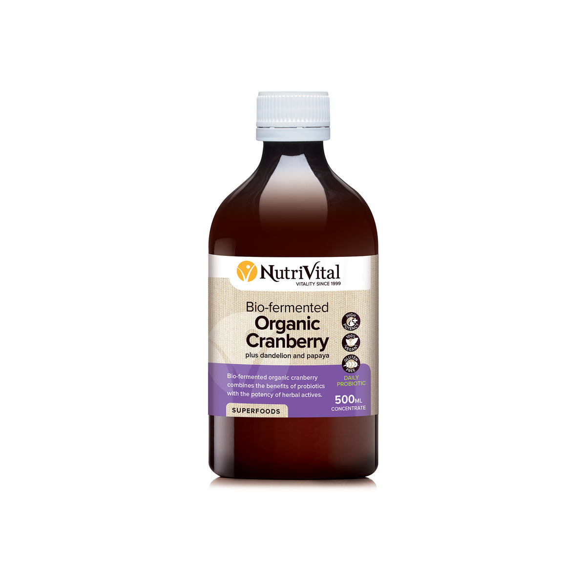 NutriVital Bio-Fermented Organic Cranberry Liquid