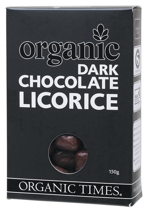 ORGANIC TIMES Dark Chocolate Licorice