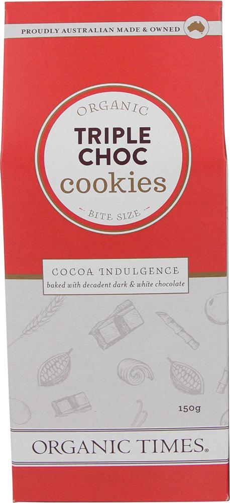 ORGANIC TIMES Cookies Triple Choc Chip