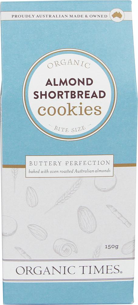 ORGANIC TIMES Cookies Almond Shortbread