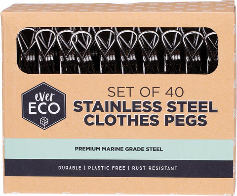 Ever Eco Stainless Steel Clothes Pegs Premium Marine Grade