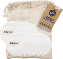 Ever Eco Reusable Bamboo Facial Pads White with Cotton Wash Bag