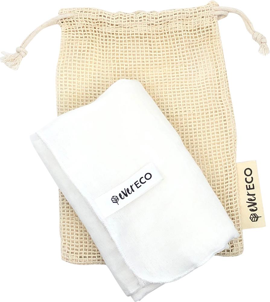 Ever Eco Muslin Facial Cloths with Cotton Wash Bag