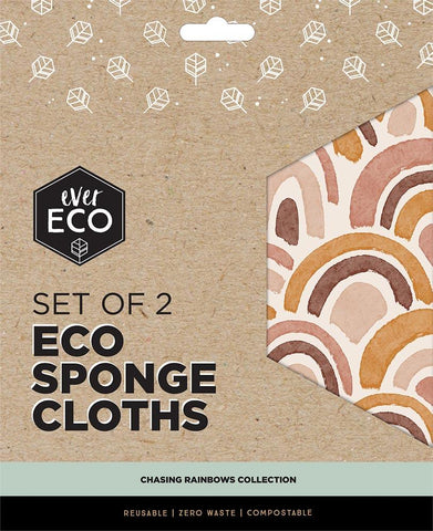 Ever Eco Eco Sponge Cloths Chasing Rainbows Collection