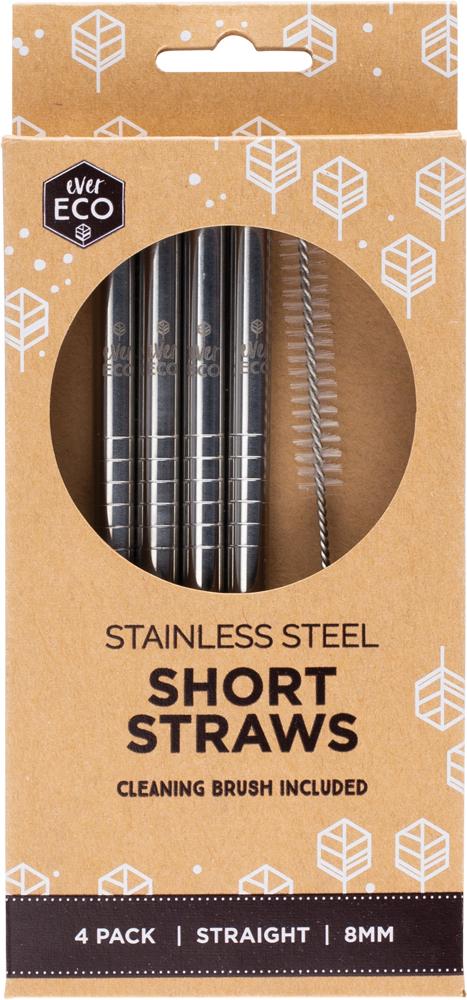 Ever Eco Stainless Steel Short Straws