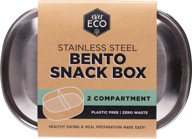 Ever Eco Stainless Steel Bento Snack Box 2 Compartments