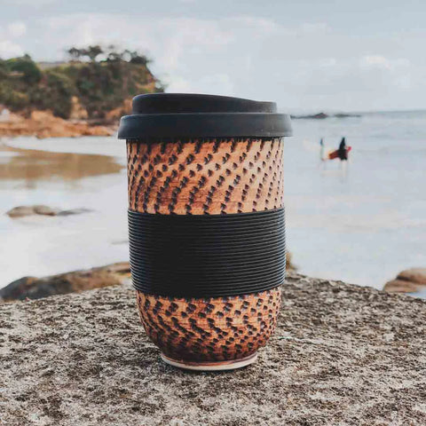 Pottery for the Planet Rustic Ceramic Travel Cup
