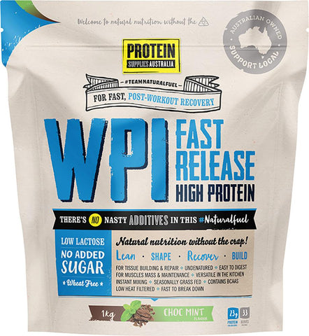 Protein Supplies Aust. WPI (Whey Protein Isolate) Choc Mint